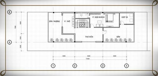 Cực phẩm mẫu thiết kế nhà phố 2 tầng 1 tum 7x15m