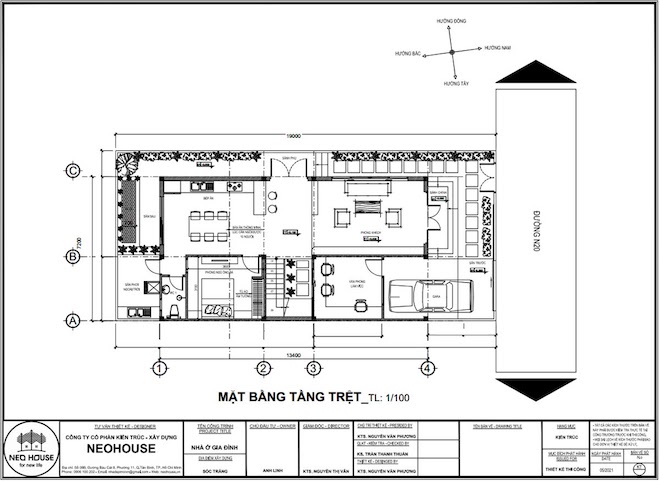 Mẫu nhà phố 2 tầng hiện đại 4 phòng ngủ 7x13m Tại Hồ Chí Minh