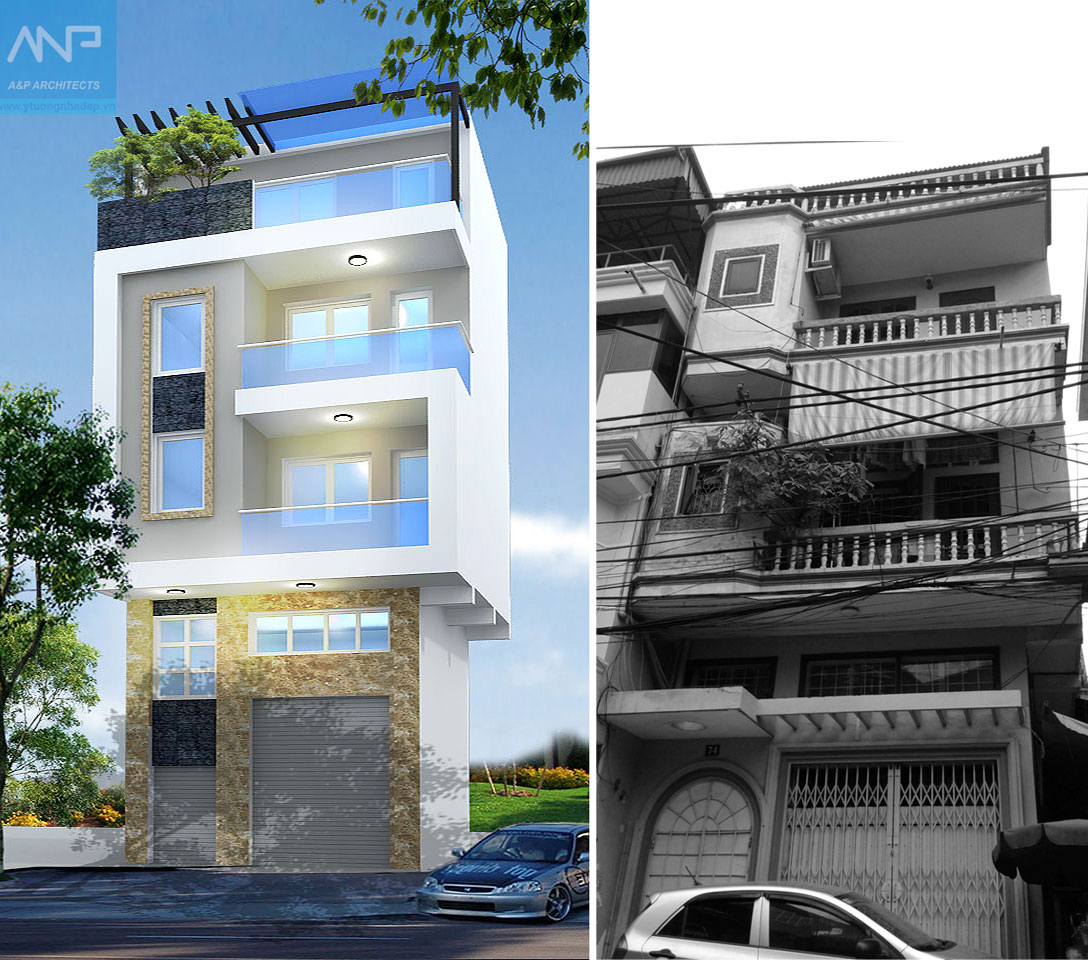 Thiết kế & Thi công cải tạo nhà số 74 phố Bùi Ngọc Dương