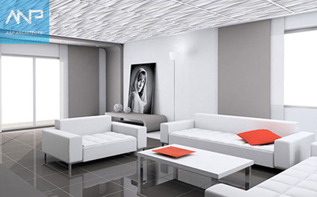 Trang trí nội thất sành điệu với tấm ốp tường 3D tại Hà nội